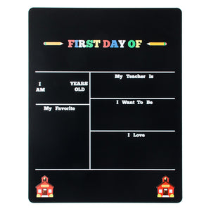 14" x 17.5" First Day of School Chalkboard Kit - Includes 2 Chalk in Chalk Holders | FREE SHIPPING
