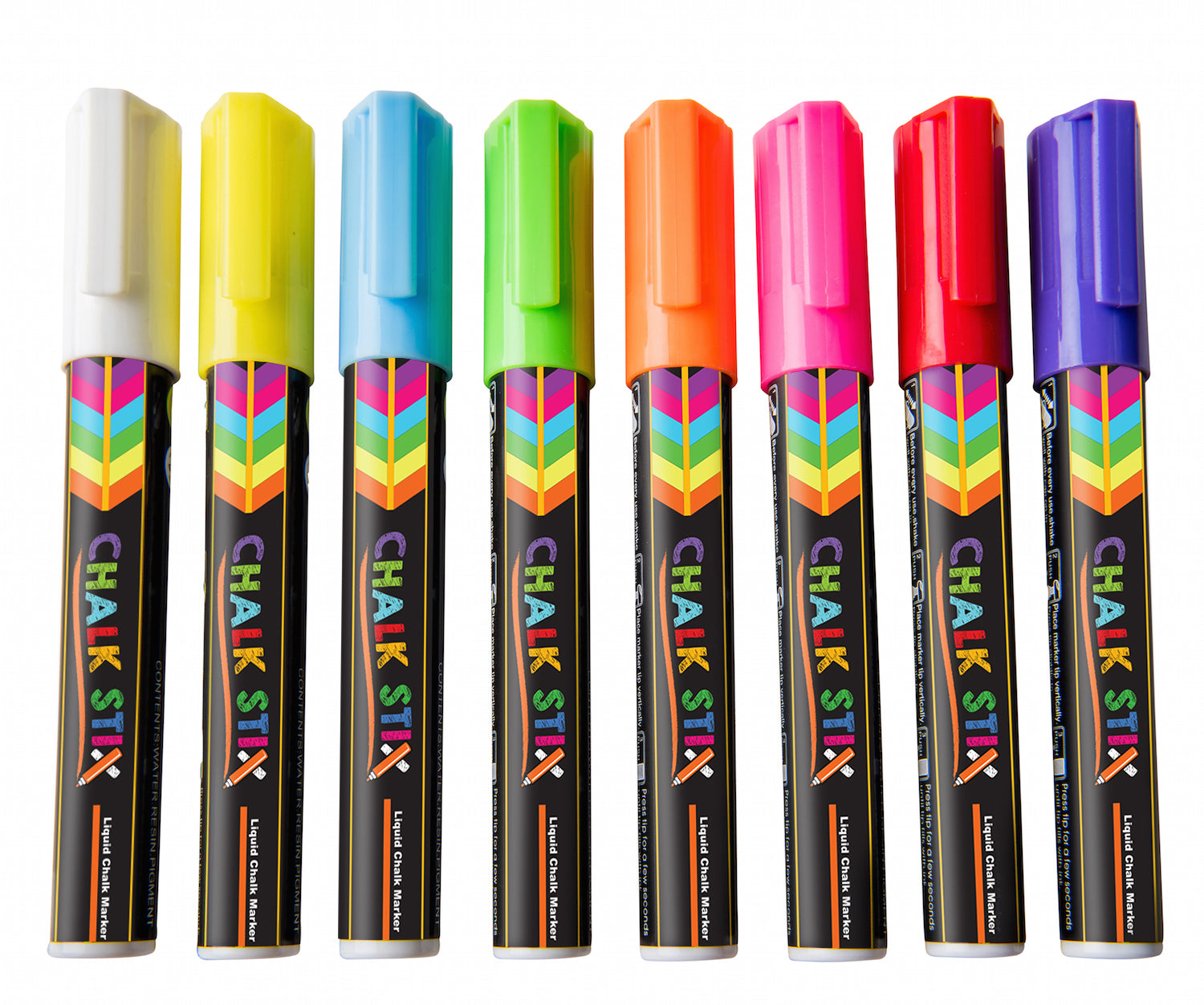  Artsunlvy 8 Colors Chalk Markers,Erasable, Non-Toxic