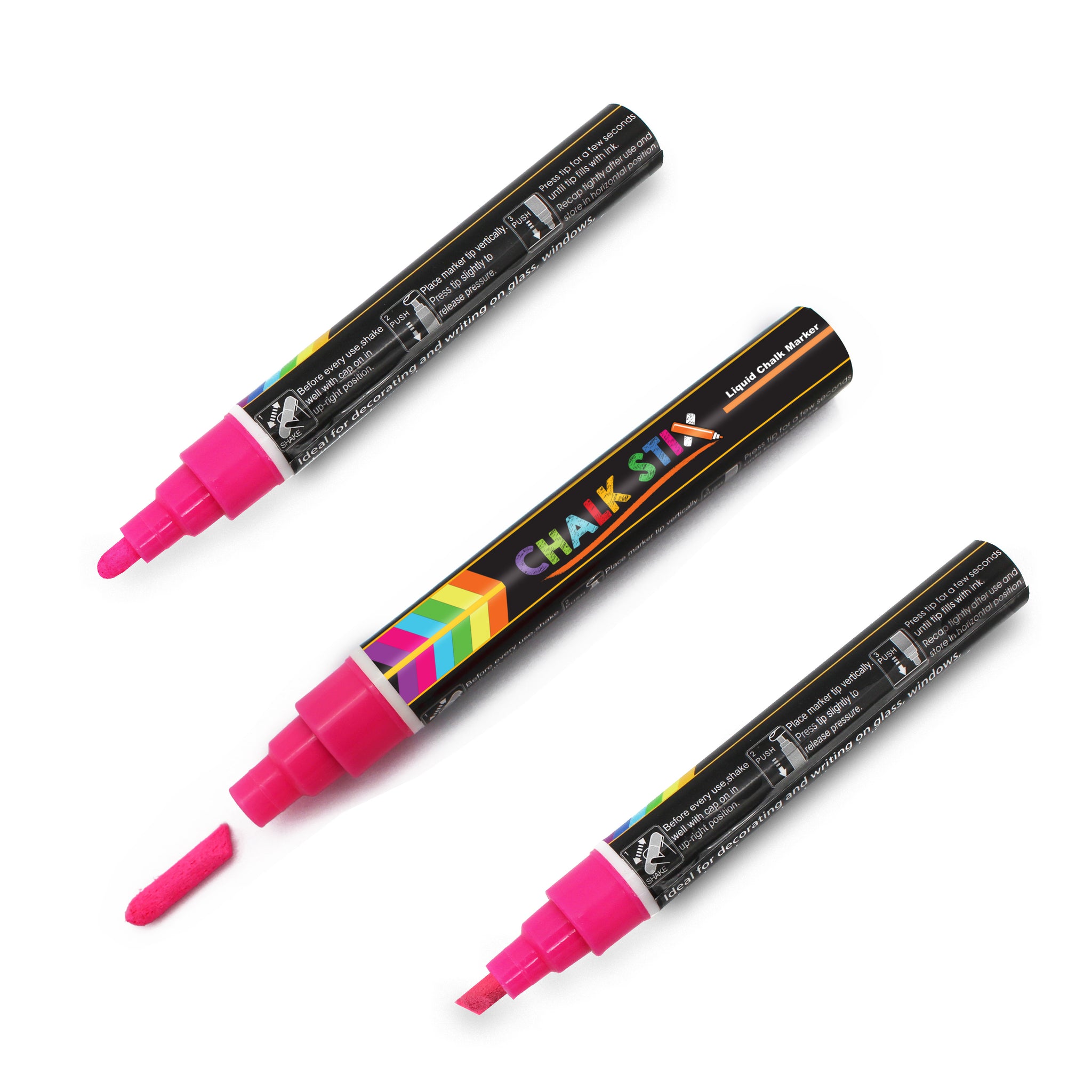 Neon Chalk Markers  Fine Tip Neon Chalk Markers for Chalkboards